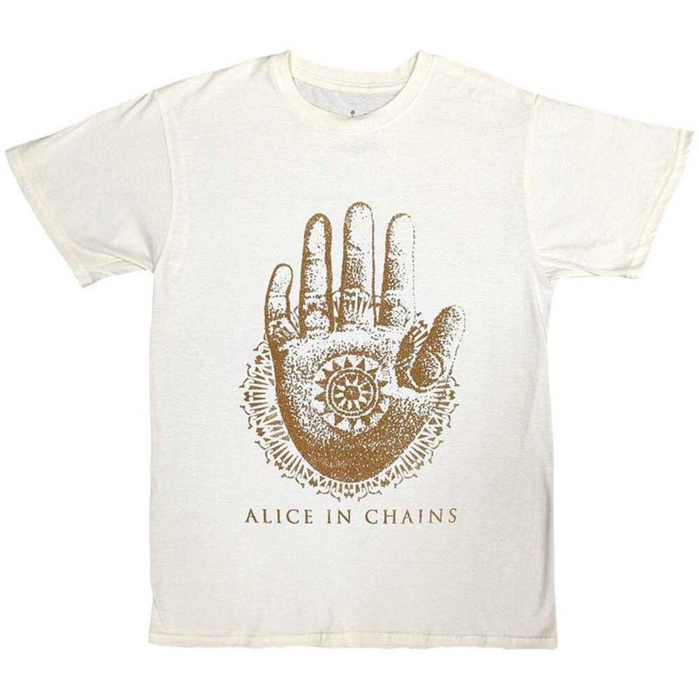 Alice In Chains Unisex Adult Hand T-Shirt / Natural